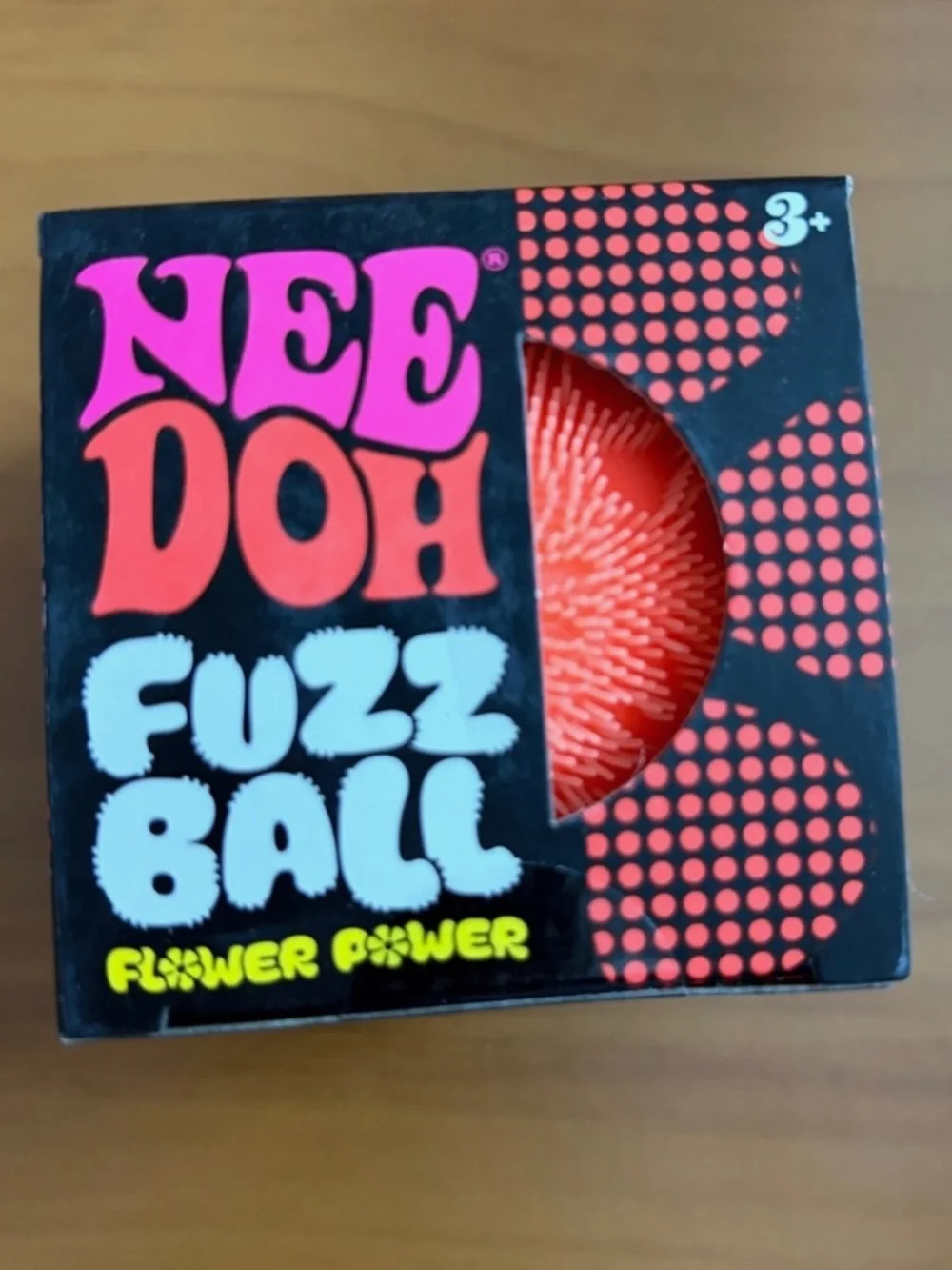Needoh Fuzz Ball - Orange, NWT